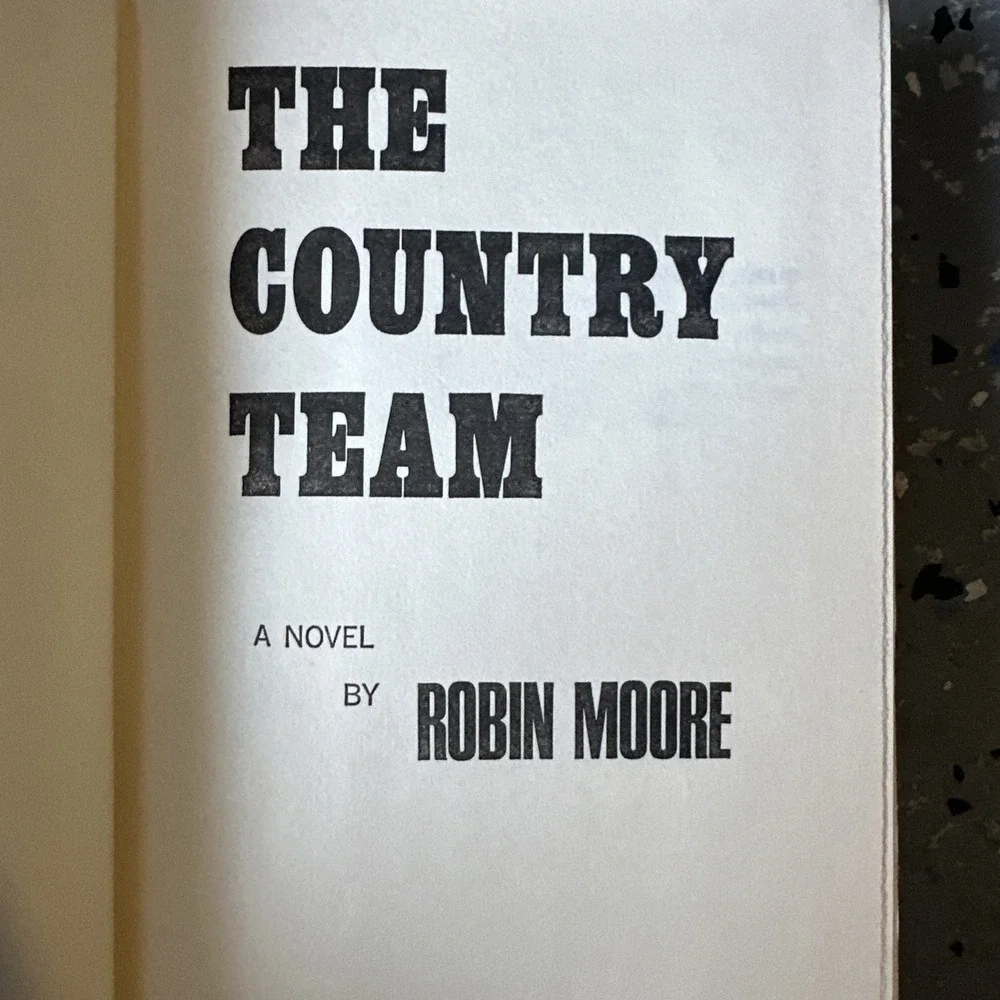 THE COUNTRY TEAM by Robin Moore 1967 Crown‎ Publishers hardcover